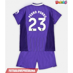 Lacne Dětský Futbalové dres Tottenham Hotspur Pedro Porro #23 2026-27 Krátky Rukáv - Tretina (+ trenírky)